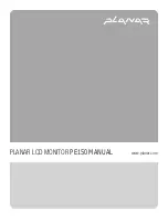 Planar PE150 Owner'S Manual preview