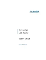 Preview for 1 page of Planar PL1910W User Manual