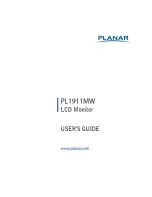 Preview for 1 page of Planar PL1911MW User Manual