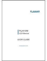 Preview for 1 page of Planar PL2410W User Manual