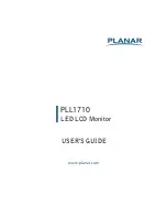 Preview for 1 page of Planar PLL1710 User Manual