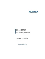 Planar PLL1911M User Manual preview