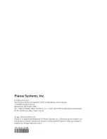 Preview for 22 page of Planar PLL2010W User Manual