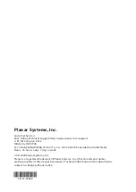 Preview for 21 page of Planar PLL2210MW User Manual