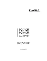 Planar PQ1710M User Manual preview