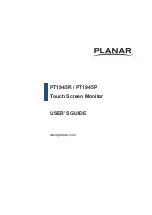 Planar PT1945P User Manual preview