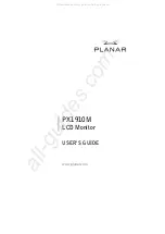 Preview for 1 page of Planar PX1910M User Manual