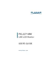 Planar PXL2271MW User Manual preview