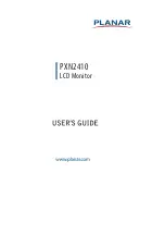 Preview for 1 page of Planar PXN2410 User Manual