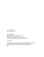 Preview for 20 page of Planar SD2020 User Manual