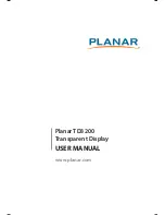 Planar TD3200 User Manual preview