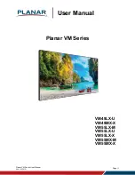 Planar VM Series User Manual preview