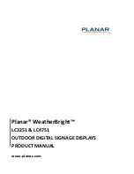 Preview for 1 page of Planar WeatherBright LC3251 Product Manual