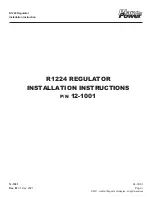 Preview for 1 page of Plane-Power R1224 Installation Instructions Manual