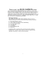 Preview for 5 page of Planex BLW-04EM User Manual