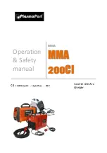 PlasmaPart 200A MMA CI Operation & Safety Manual preview