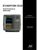 Preview for 1 page of Plastimo ECHOFISH 820 Installation & Operation Manual