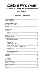 Preview for 2 page of Platinum Tools Cable Prowler TCB300 User Manual