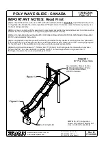 Playcraft Poly Wave Slide Canada 1704-CAN Installation Instructions preview