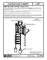 Preview for 1 page of Playcraft Stacked Loop Climber 1224 Installation Instructions