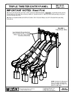 Preview for 1 page of Playcraft Triple Twister Entry Panel R5-1317 Installation Instructions