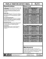 Preview for 5 page of Playcraft Triple Twister Entry Panel R5-1317 Installation Instructions