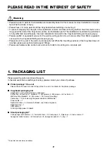 Preview for 2 page of Plus M-10 Series Assembly And Setup Manual