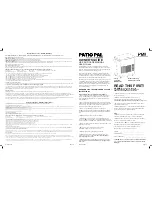 PMI patio pal PP5000 Owner'S Manual preview