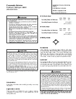 Pneumatic Division IS-L508 Installation & Service Instructions preview