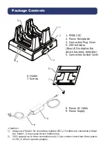 Preview for 2 page of Point Mobile Dual Slot Cradle 2SC Quick Start Manual