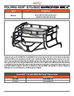 Preview for 2 page of Polaris RBO5140 Operation Manual