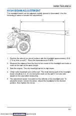 Preview for 123 page of Polaris Sportsman 850 2022 Owner'S Manual