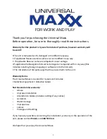 Preview for 2 page of Polaris Universal Maxx User Manual