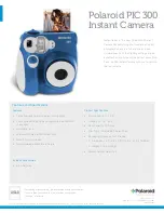 Polaroid PIC 300 Specification preview