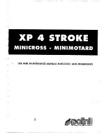 Preview for 1 page of Polini Minicross XP 4 Use And Maintenance Manual