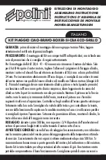 Polini PIAGGIO CIAO-BRAVO-BOXER-SI-CBA-ECO-GRILLO Assembling Instructions preview