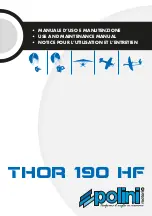 Polini THOR 190 HF Use And Maintenance Manual preview