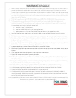 Preview for 7 page of Polivac ULV FOGGER-ELECTRIC Operations Manual & Trouble Shooting Manual