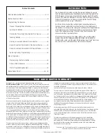 Preview for 2 page of Polk Audio DR-3 Instruction Manual