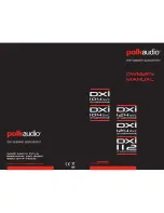 Preview for 1 page of Polk Audio DXi 104 DVC Owner'S Manual