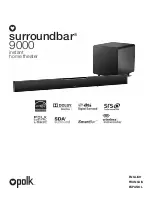 Polk Audio Surroundbar 9000 Owner'S Manual preview