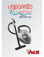 POLTI VAPORETTO LECOASPIRA AS 720 LUX Usage Instructions preview