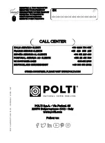 Preview for 120 page of POLTI VAPORETTO MV 10.20 Instruction Manual