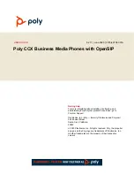 Poly CCX 500 User Manual preview