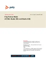 Preview for 1 page of Poly G7500 Administrator'S Manual