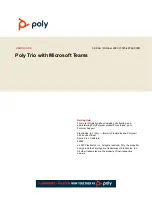 Preview for 1 page of Poly Trio 8500 User Manual