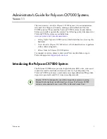 Preview for 5 page of Polycom CX7000 series Administrator'S Manual