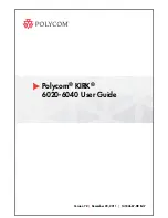 Preview for 1 page of Polycom KIRK 14184663-HD User Manual