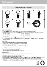 Preview for 2 page of Polygroup Summer Waves Aqua Glow Owner'S Manual