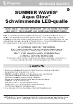 Preview for 11 page of Polygroup Summer Waves Aqua Glow Owner'S Manual